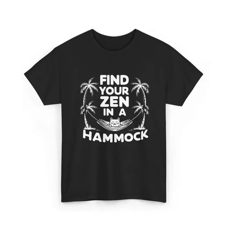 Find Your Zen In A Hammock Cotton Tee 1