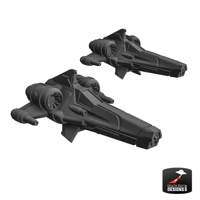 Fire Hawk Aerospace Fighter 2-Pack 2