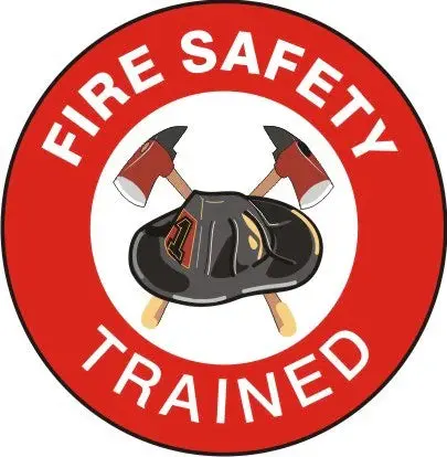 Fire Safety Trained Hard Hat Marker 1