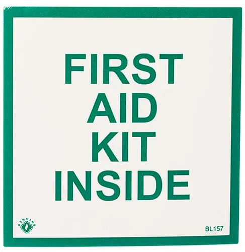 First Aid Inside Sticker 1