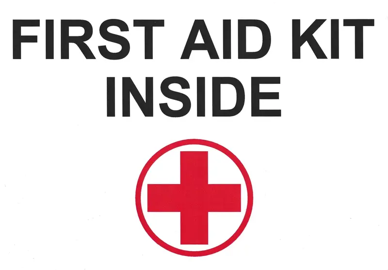 First Aid Kit Inside With Picto Of Red Cross Symbol - 10X14--#G-280024 1