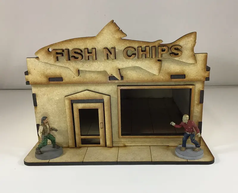 Fish N Chips Shop 28Mm Building Kit 1