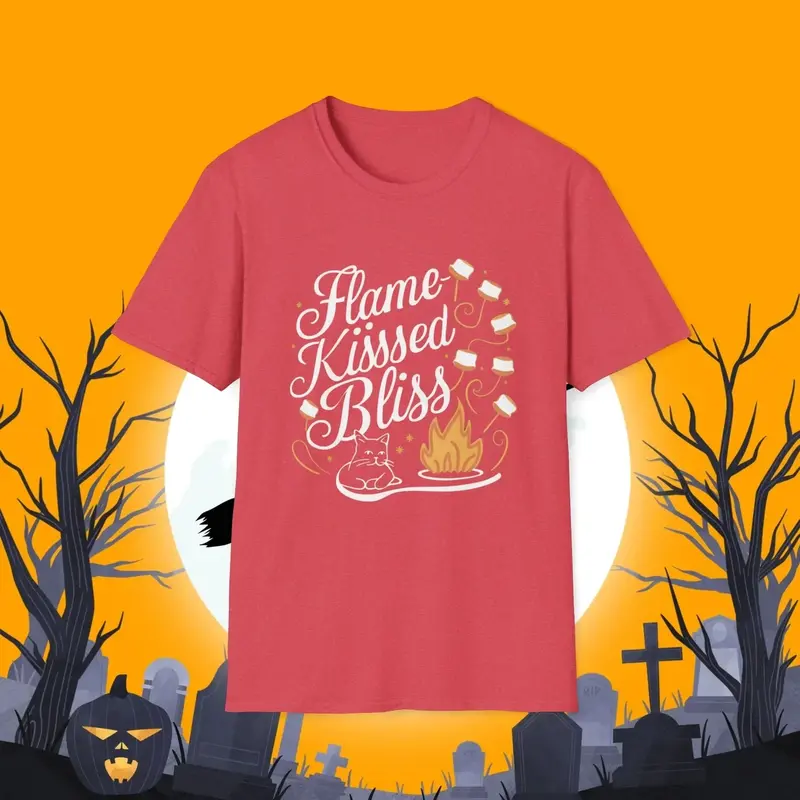 Flame Kiss Bliss Cotton Men Tshirt 12