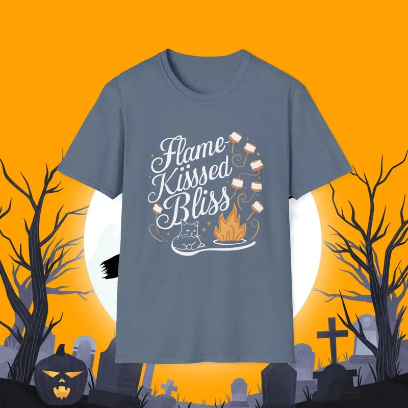 Flame Kiss Bliss Cotton Men Tshirt 13