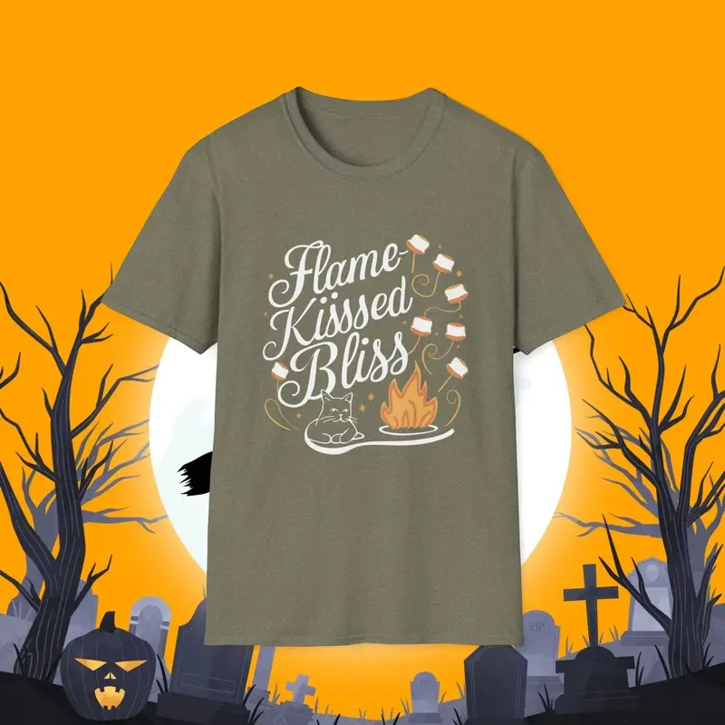 Flame Kiss Bliss Cotton Men Tshirt 14