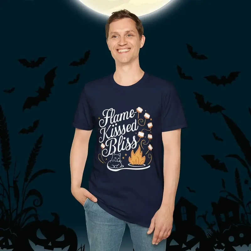Flame Kiss Bliss Cotton Men Tshirt 14