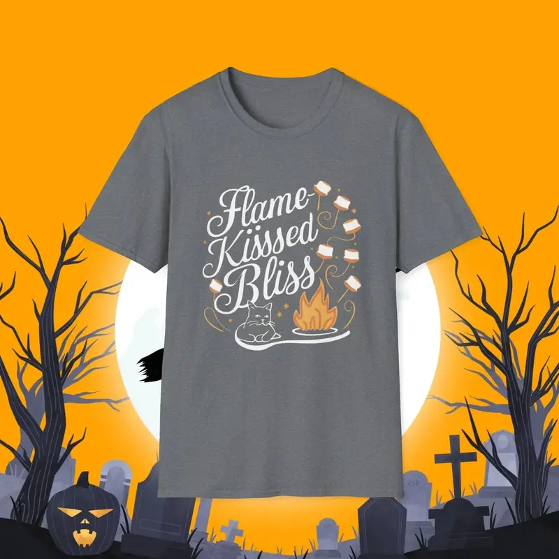 Flame Kiss Bliss Cotton Men Tshirt 15