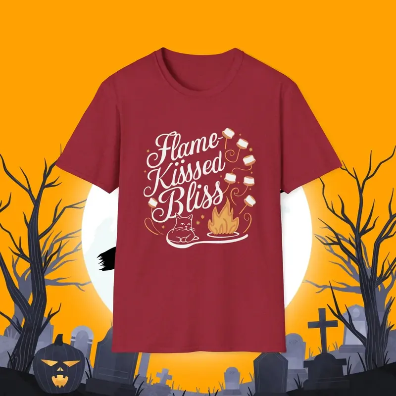 Flame Kiss Bliss Cotton Men Tshirt 16