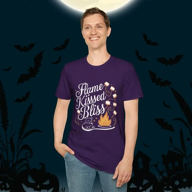 Flame Kiss Bliss Cotton Men Tshirt 17