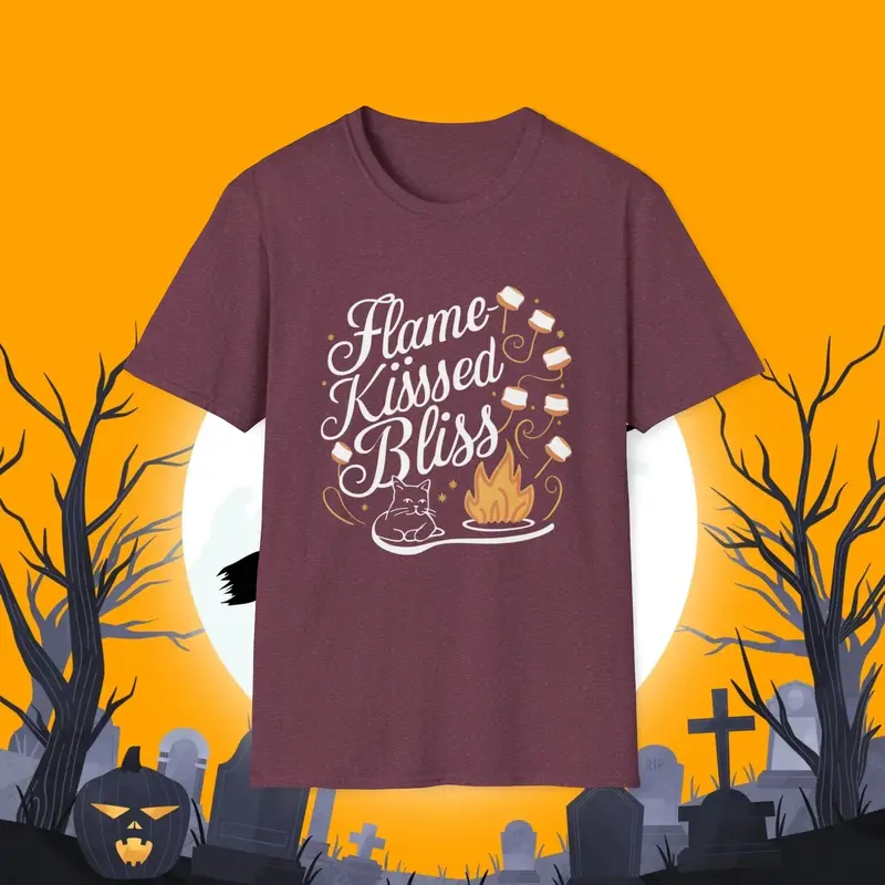Flame Kiss Bliss Cotton Men Tshirt 18
