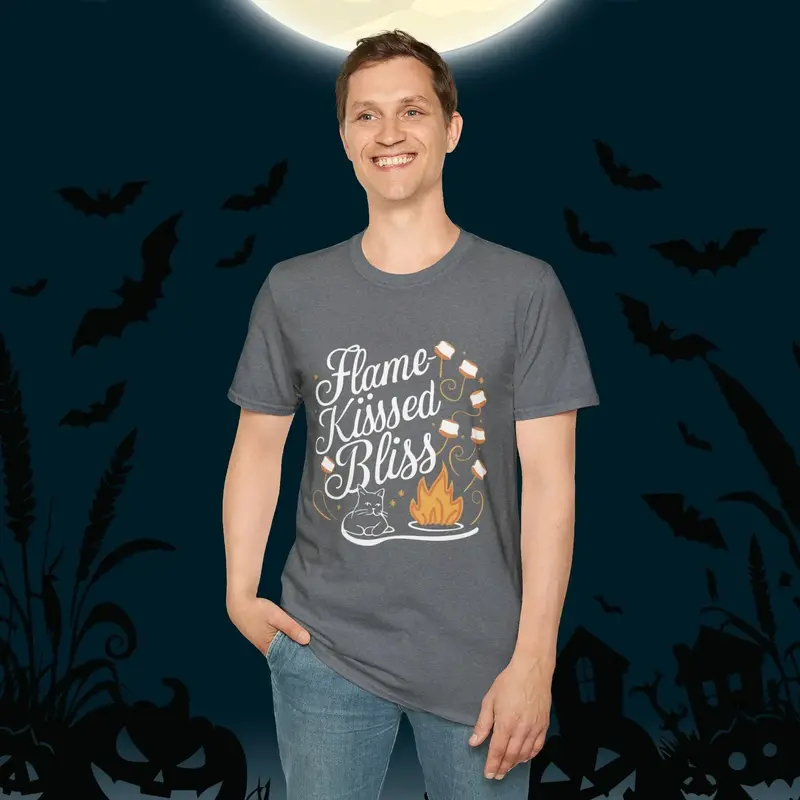 Flame Kiss Bliss Cotton Men Tshirt 20