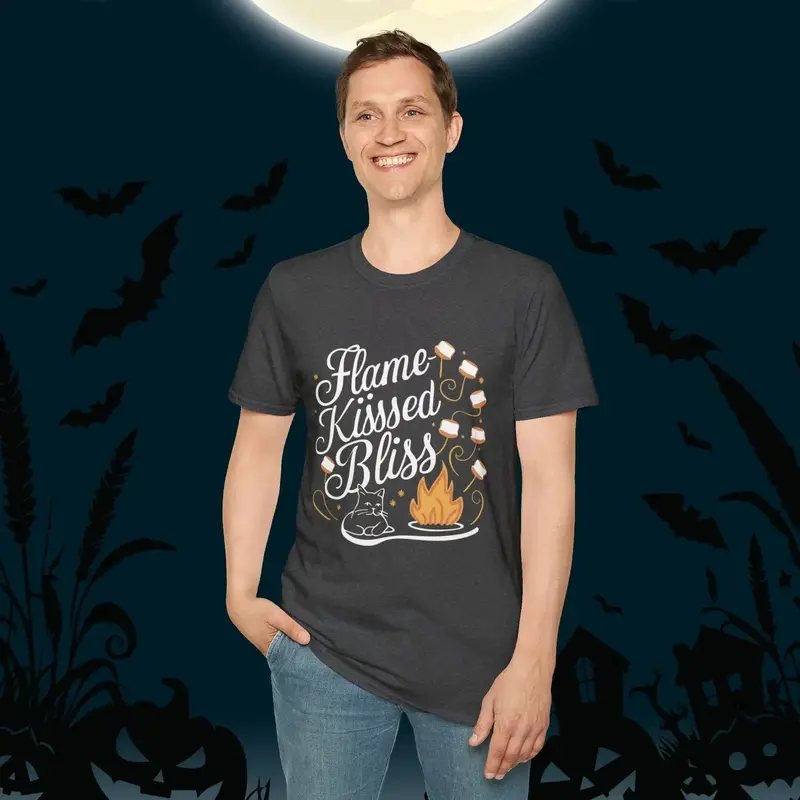 Flame Kiss Bliss Cotton Men Tshirt 21