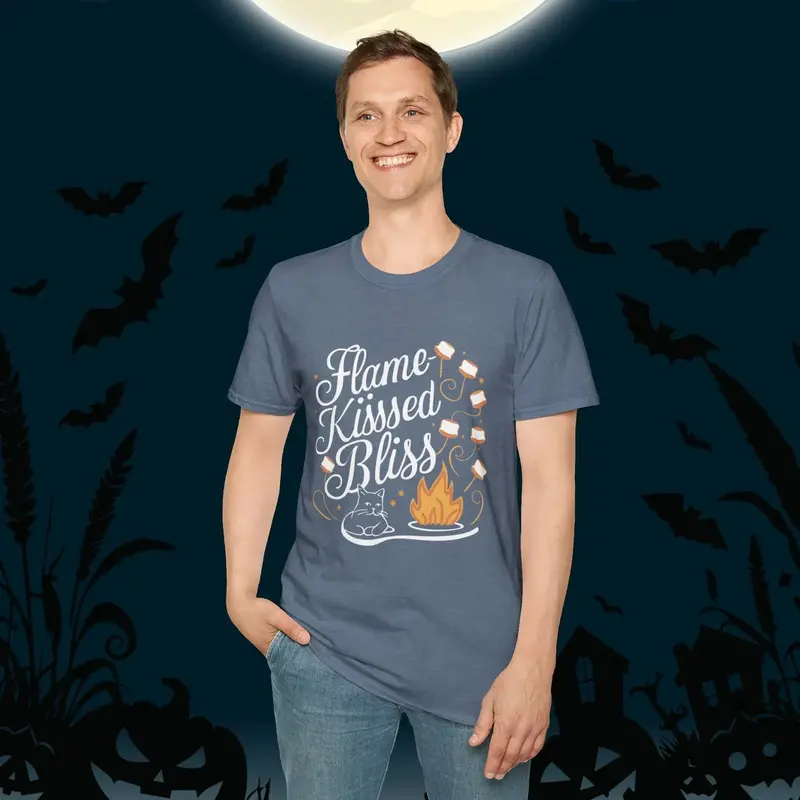 Flame Kiss Bliss Cotton Men Tshirt 22