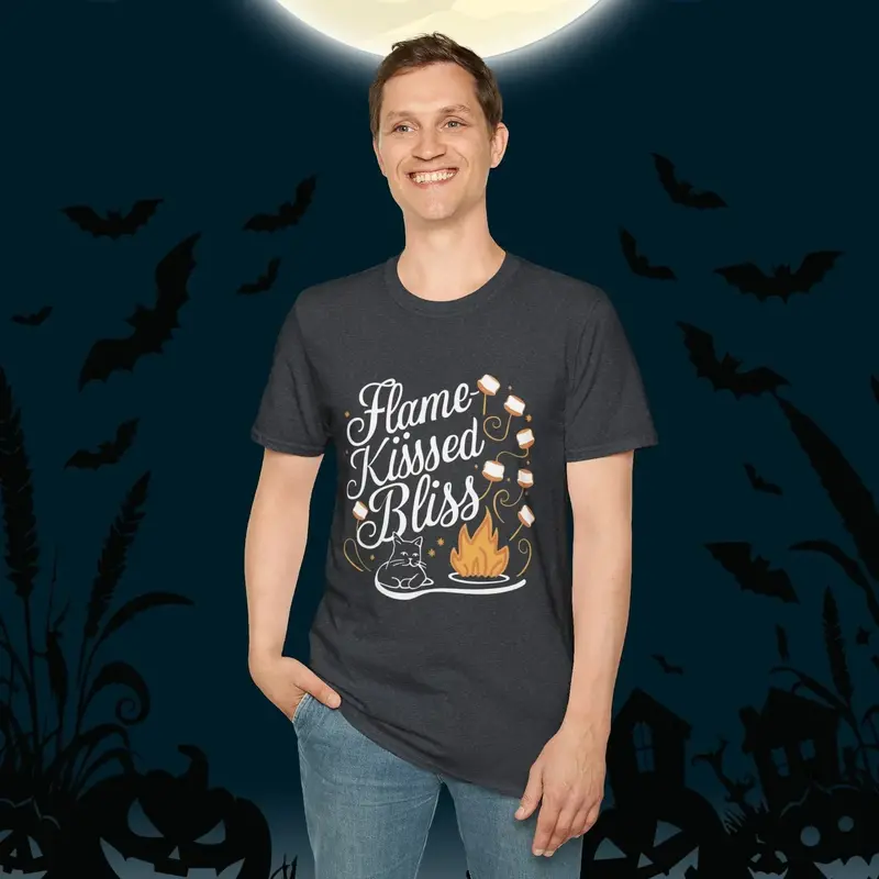 Flame Kiss Bliss Cotton Men Tshirt 23
