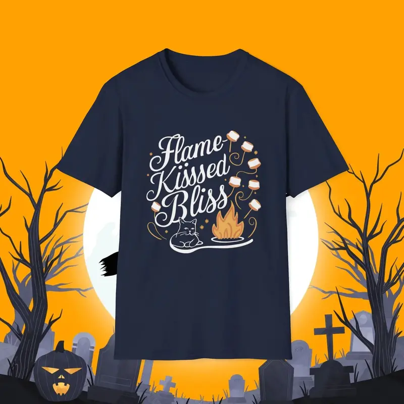 Flame Kiss Bliss Cotton Men Tshirt 3