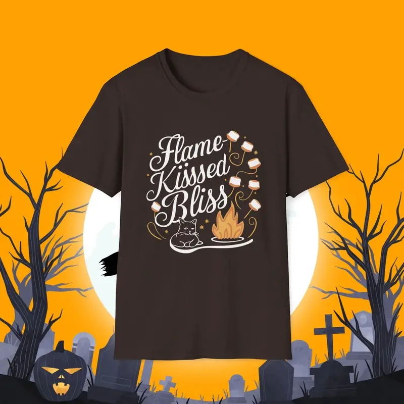 Flame Kiss Bliss Cotton Men Tshirt 6