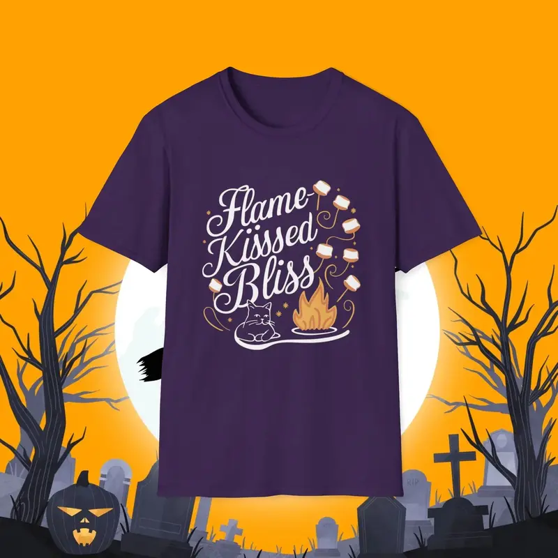 Flame Kiss Bliss Cotton Men Tshirt 8