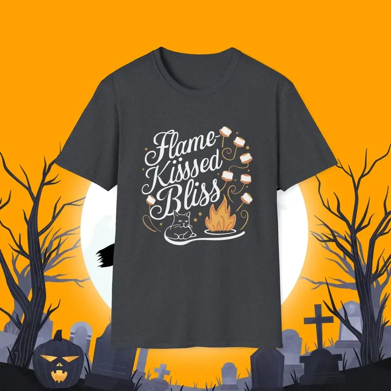 Flame Kiss Bliss Cotton Men Tshirt 9