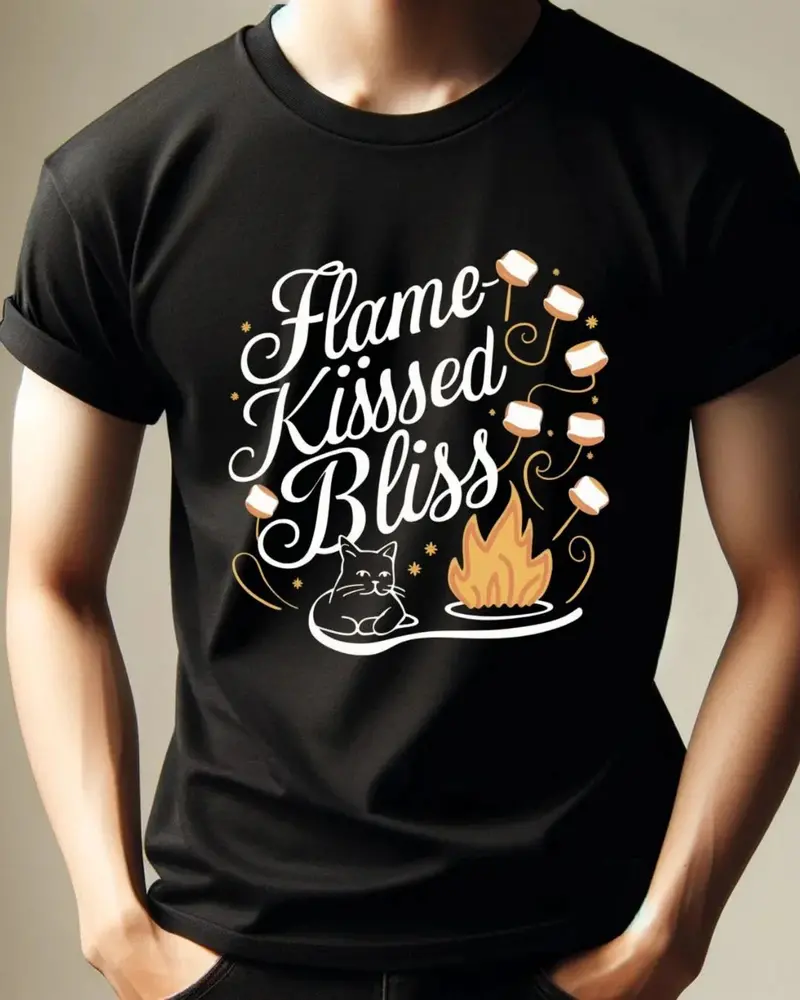 Flames Kiss Bliss Cotton Tshirt 4