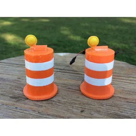 Flashing LED Traffic Safety Barrels