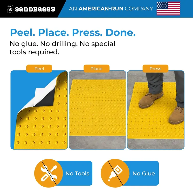 Flexible Peel & Stick Ada Tile (36" X 48") - 5 Minute Install (Usa Made) 5