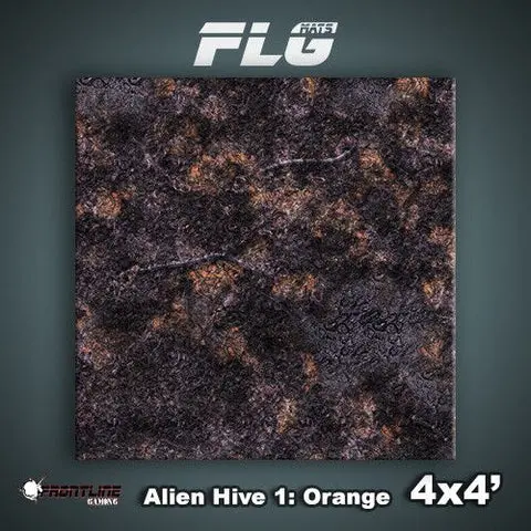 Flg Mats: Alien Hive World-Orange 4X4’ Southern Assault Mark Down 1