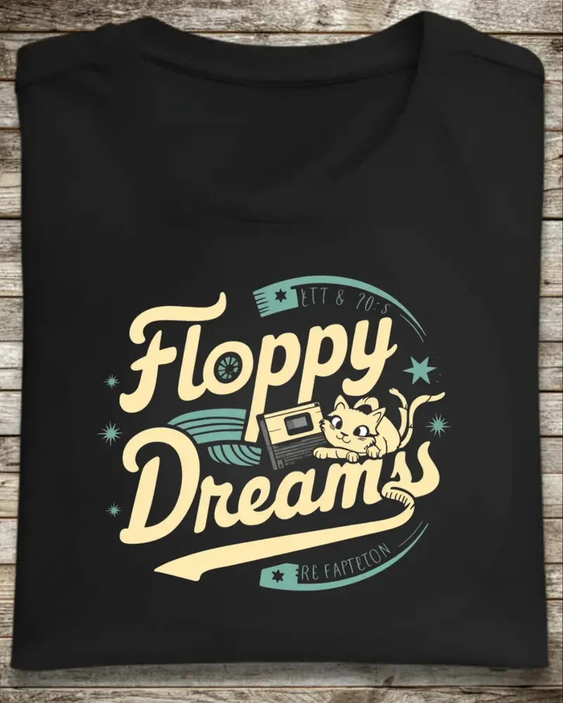 Floppy Dream Retro Cotton Tshirts 1