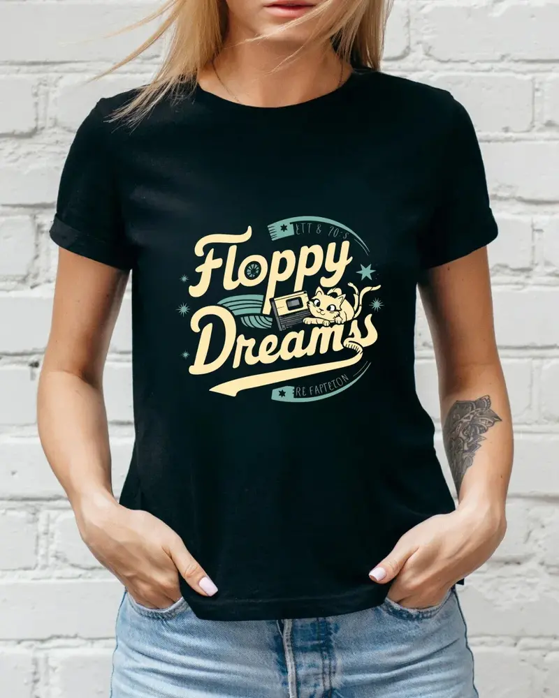 Floppy Dream Retro Cotton Tshirts 3