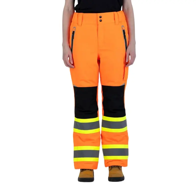 Forcefield Women's High-Visibility Csa Lined Utility Pants - Orange 1