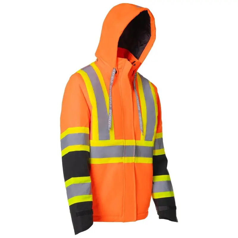Forcefield Women's High-Visibility Winter Safety Parka - Orange 1