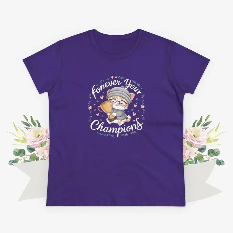 Forever Your Champion Women Graphic Tshirts 12
