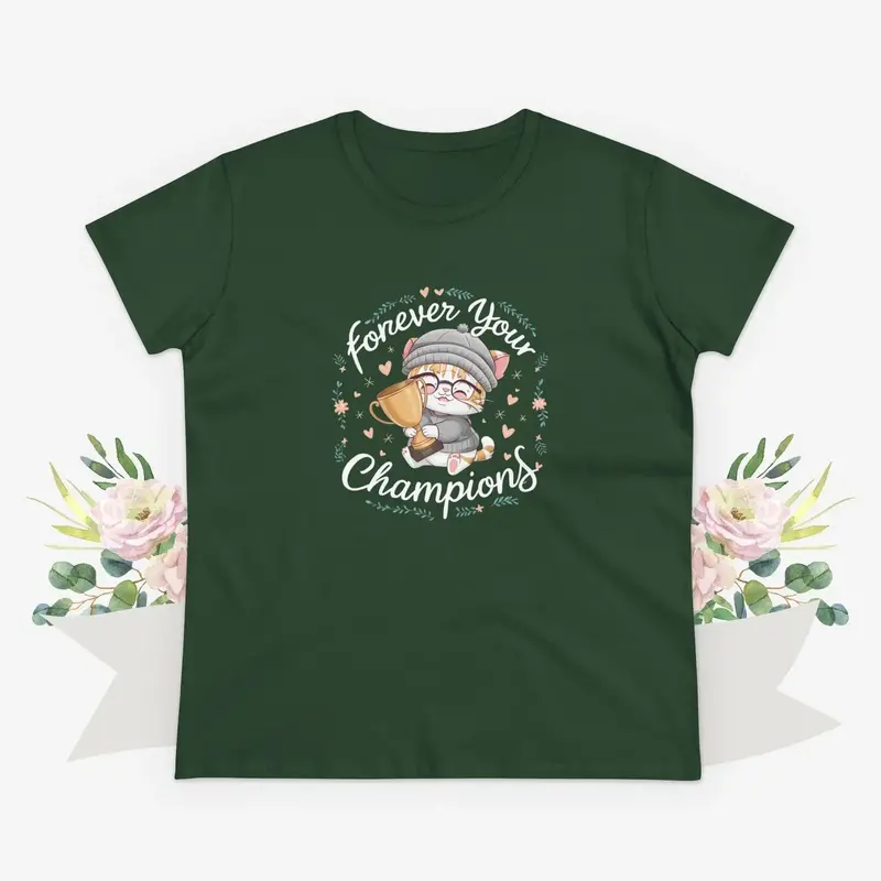 Forever Your Champion Women Graphic Tshirts 14
