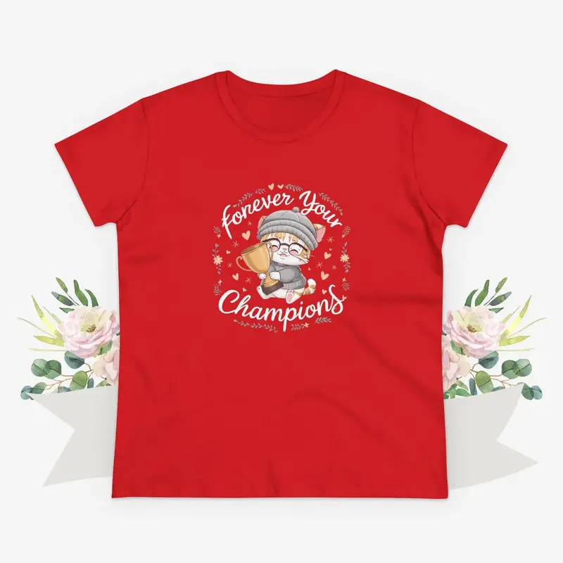Forever Your Champion Women Graphic Tshirts 20