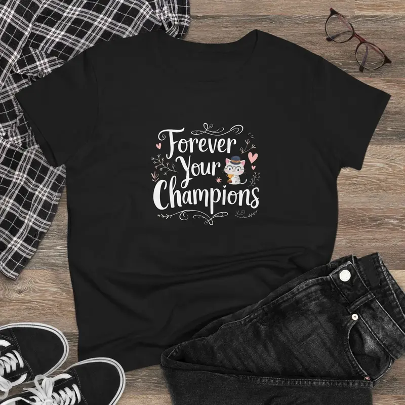 Forever Your Champion Women Graphic Tshirts 3