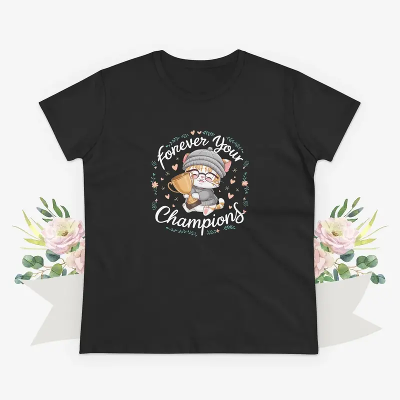 Forever Your Champion Women Graphic Tshirts 8