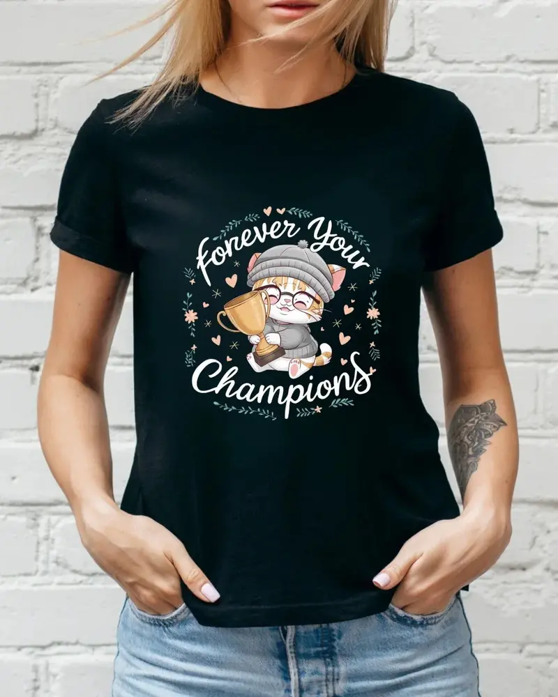 Forevers Your Champions Grandma Cotton T-Shirt 3
