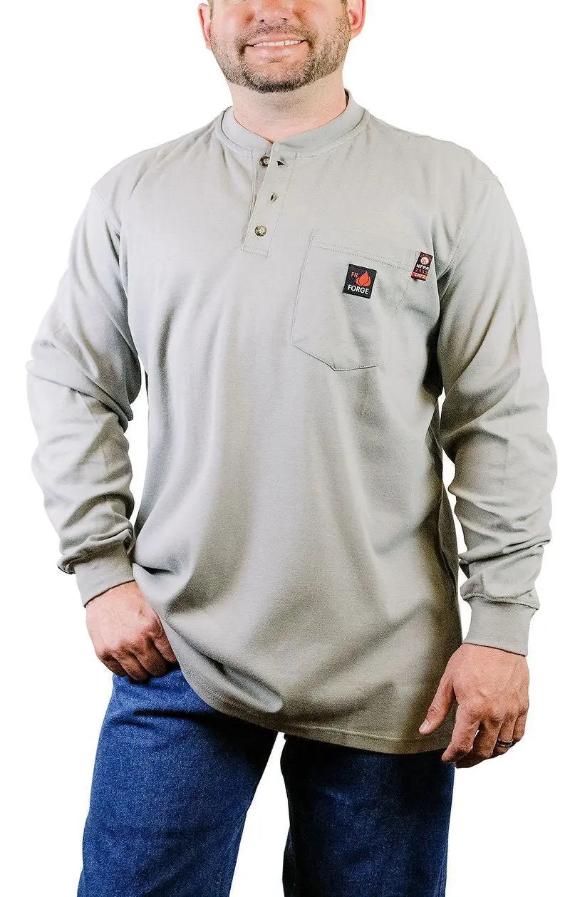 Forge Fr Mens 3 Button Henley 1