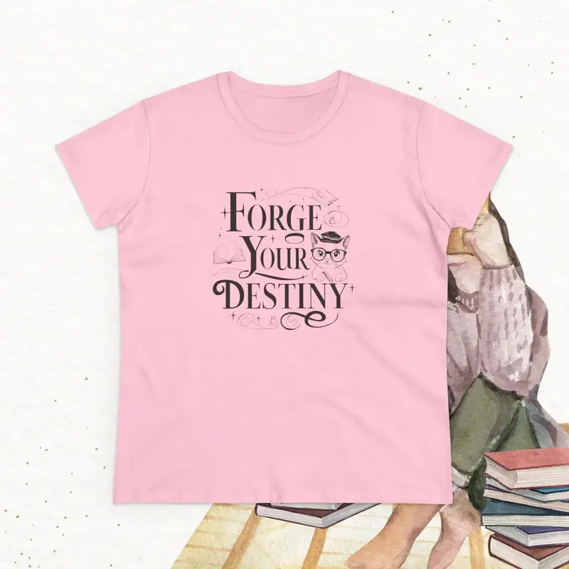 Forge Your Destiny Book Lovers Cotton Women T-Shirt 13