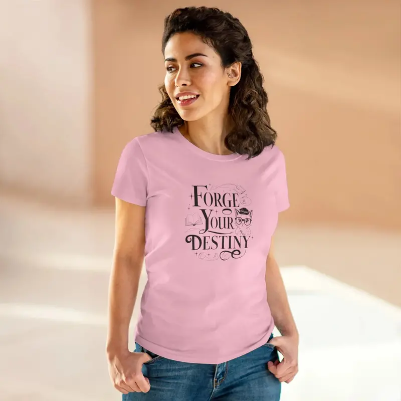 Forge Your Destiny Book Lovers Cotton Women T-Shirt 14