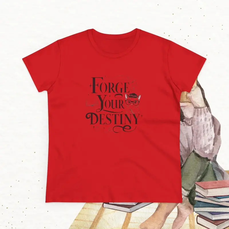 Forge Your Destiny Book Lovers Cotton Women T-Shirt 15