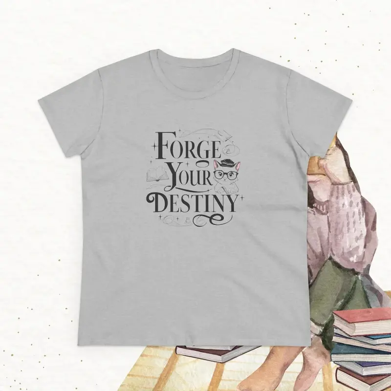 Forge Your Destiny Book Lovers Cotton Women T-Shirt 17