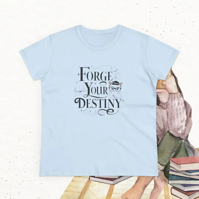 Forge Your Destiny Book Lovers Cotton Women T-Shirt 21