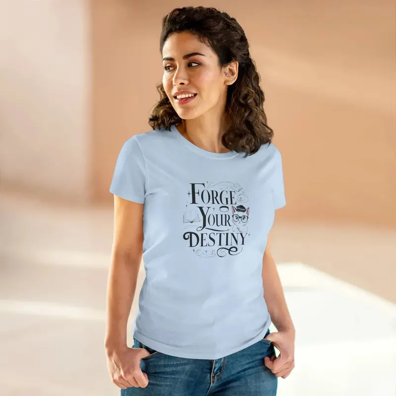 Forge Your Destiny Book Lovers Cotton Women T-Shirt 22