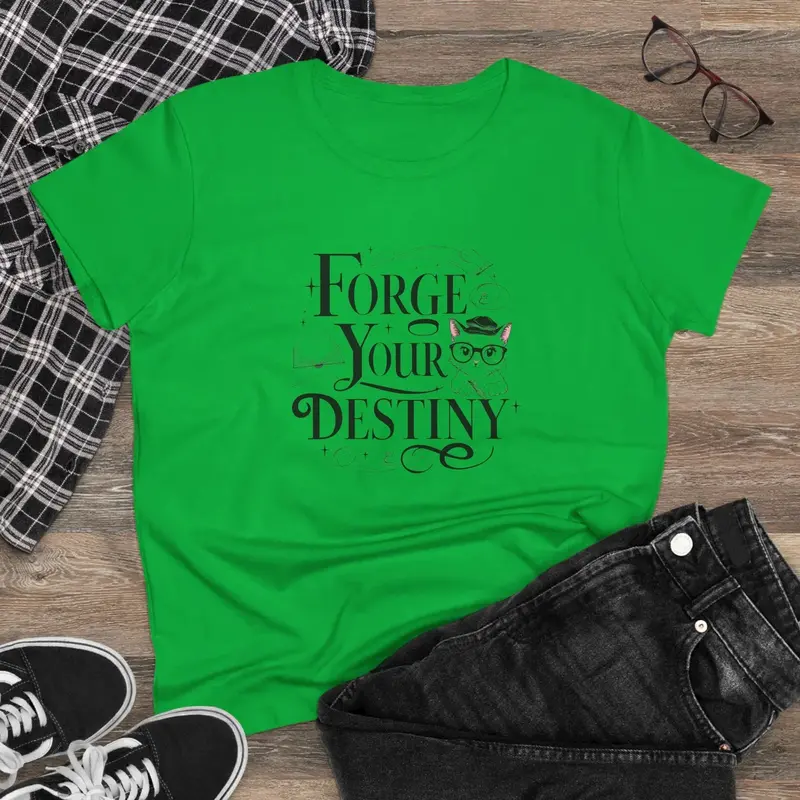 Forge Your Destiny Book Lovers Cotton Women T-Shirt 5