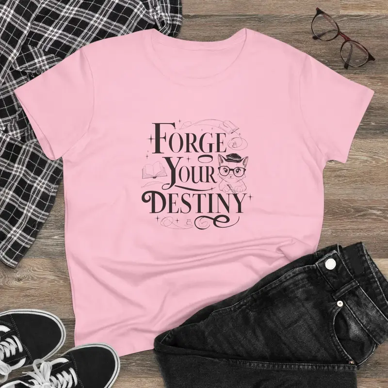 Forge Your Destiny Book Lovers Cotton Women T-Shirt 6