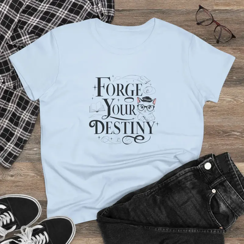 Forge Your Destiny Book Lovers Cotton Women T-Shirt 7