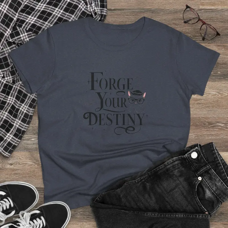 Forge Your Destiny Book Lovers Cotton Women T-Shirt 8