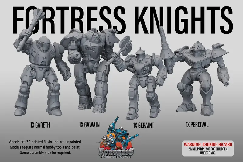 Fortress Knights Lance (4 Mech Set) 1