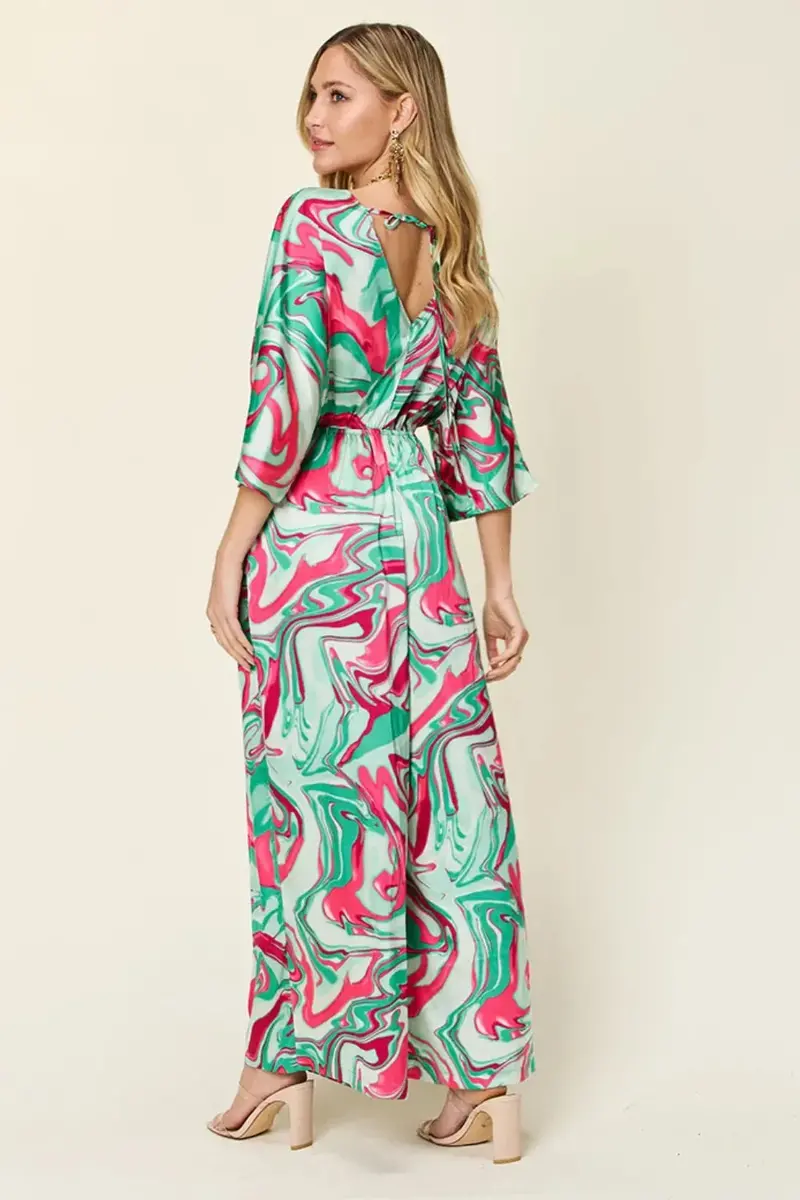Full Size Half Sleeve Wide Leg Jumpsuit 3