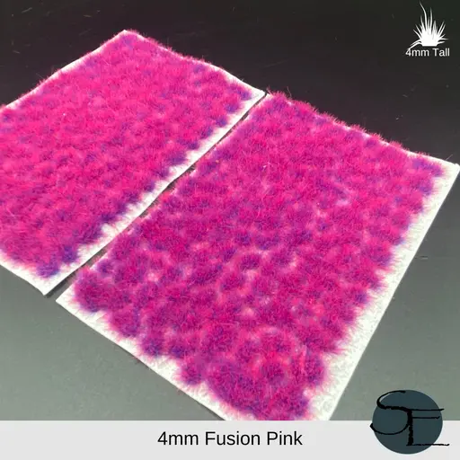 Fusion Pink- 4Mm Self-Adhesive Grass Tufts 1